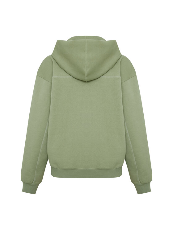 Style Republic Style Republic Bluza Zip Hoodie Zielony Comfort Fit