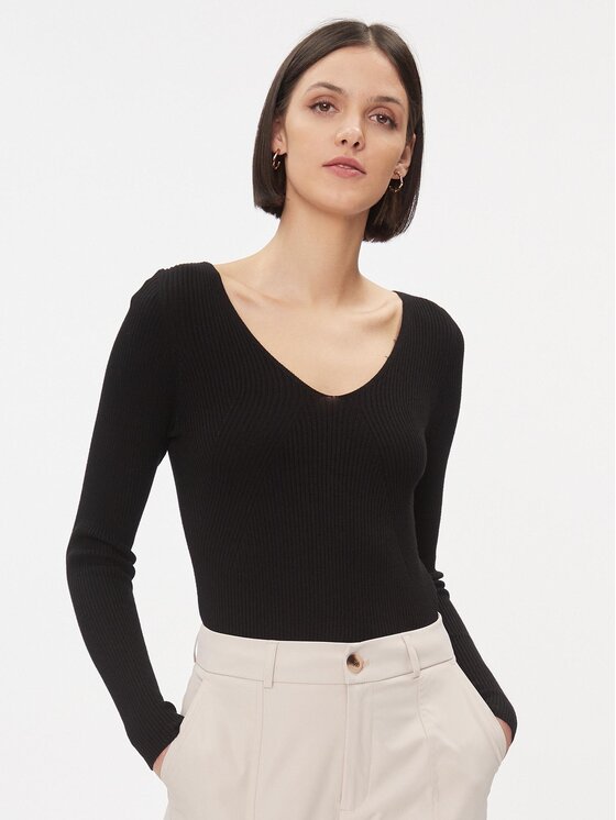 ONLY Πουλόβερ 15302350 Μαύρο Regular Fit