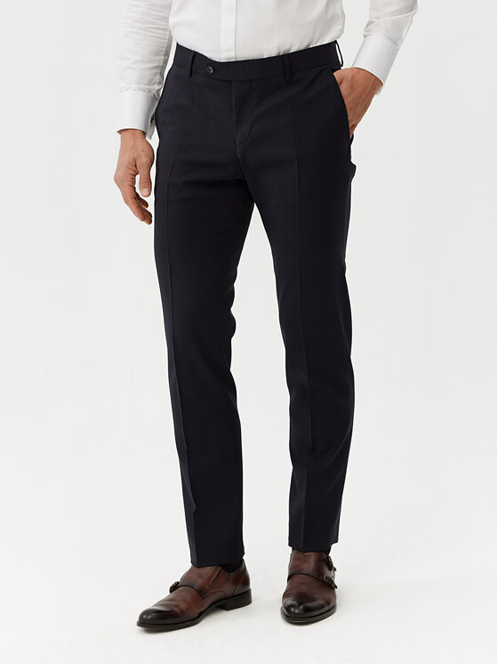 Evenemen Evenemen Garnitur Pelle Granatowy Slim Fit