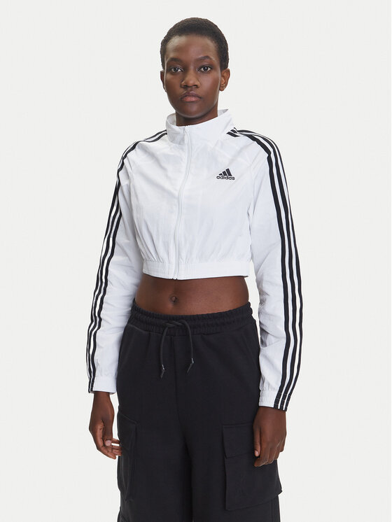 adidas Mikina Teamgeist adicolor JZ8275 Biela Slim Fit