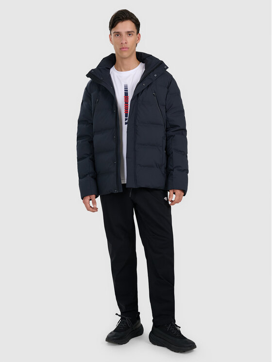 4F 4F Kurtka puchowa casual Czarny Regular Fit