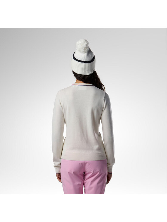 Rossignol Rossignol Sweter W Jcc Crew Sweater Biały Slim Fit