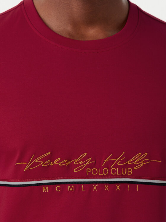 Beverly Hills Polo Club Beverly Hills Polo Club T-Shirt P-SS26M-TS1519 Κόκκινο Regular Fit