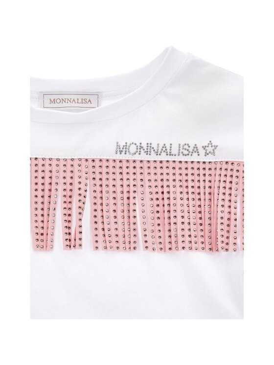 Monnalisa Monnalisa T-shirt q-bab-67401 Bianco Regular Fit