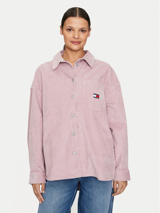 Tommy Jeans Hemd DW0DW18619 Rosa Regular Fit | Modivo.de