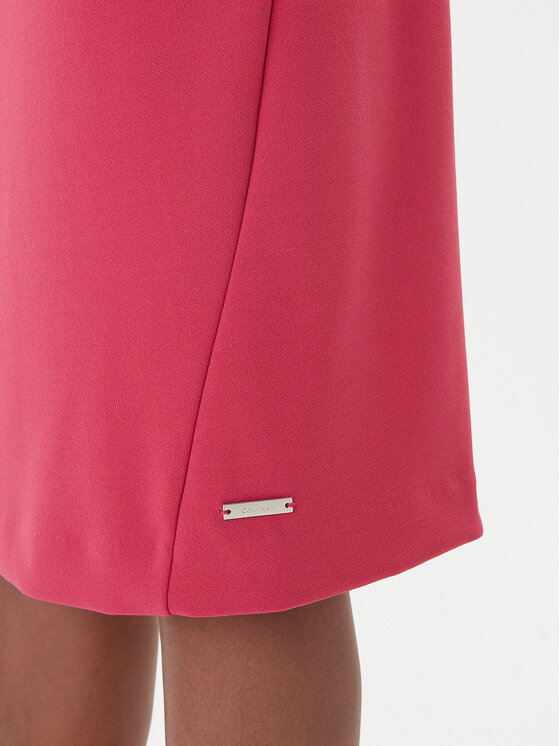 Calvin Klein Calvin Klein Koktel haljina LV044D063G Ružičasta Slim Fit