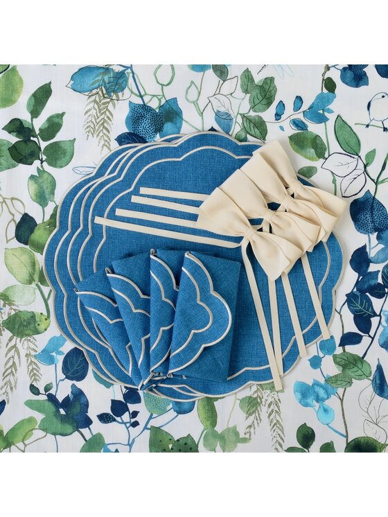 Roseberry Home Roseberry Home Bieżnik Blue Sparrow Niebieski