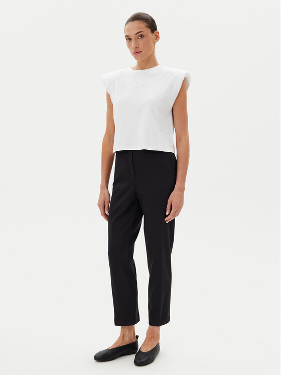 Calvin Klein Calvin Klein Spodnie materiałowe LV044B690G Czarny Slim Fit