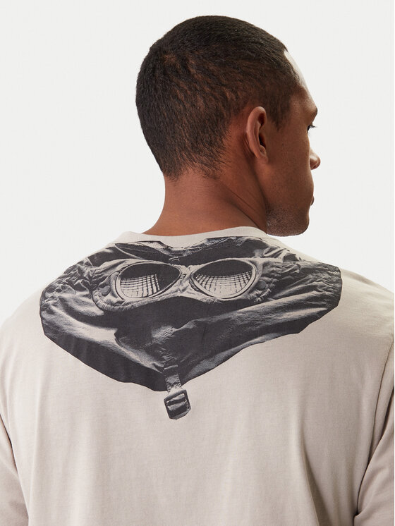 C.P. Company C.P. Company Тишърт 20CMTS725A005100W Бежов Regular Fit