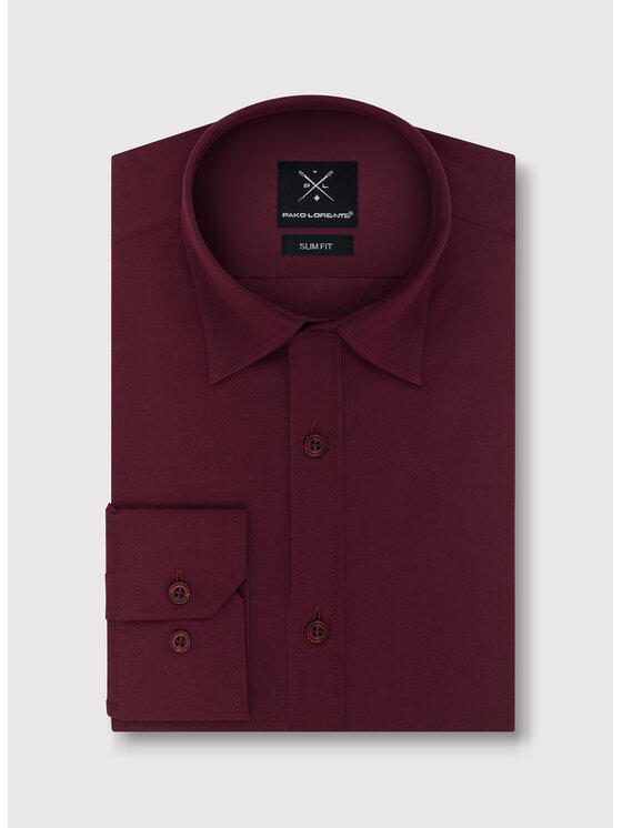 Pako Lorente Pako Lorente Koszula P23WF-1X-037 Bordowy Slim Fit