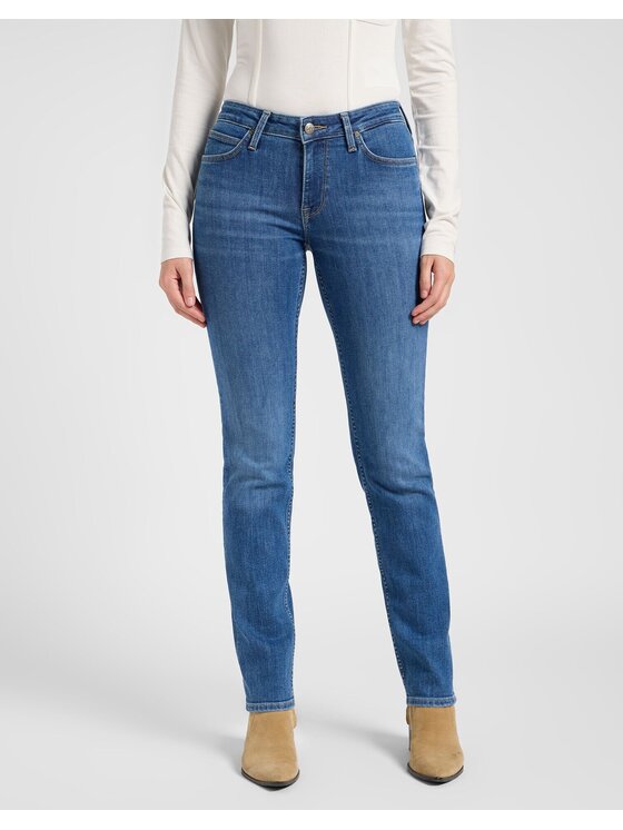 Lee Lee Jeansy ELLY Niebieski Straight Leg