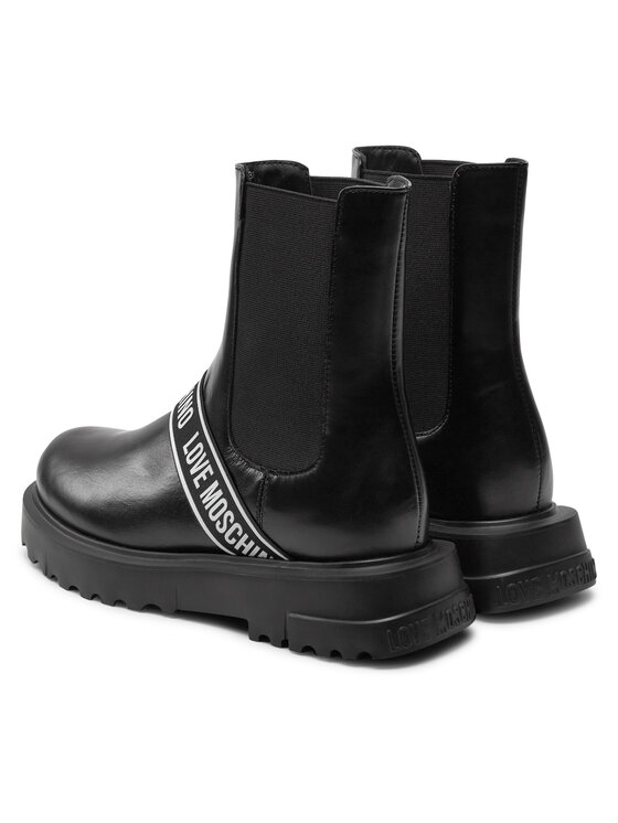 LOVE MOSCHINO LOVE MOSCHINO Kotníková obuv s elastickým prvkem JA24104G1LIA0000 Černá