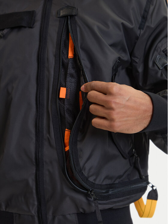 Parajumpers Parajumpers Μπουφάν μεταβατικό Wes 26SMPMJKMA02 Μαύρο Regular Fit