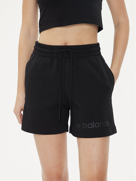 New Balance Športové kraťasy Hyperembossed WS41550 Čierna Regular Fit