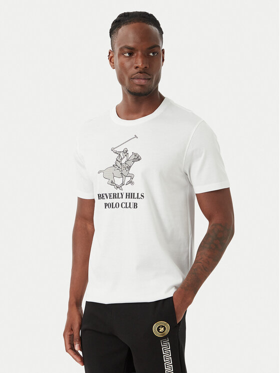 Beverly Hills Polo Club Tricou M1619-HR Alb Regular Fit