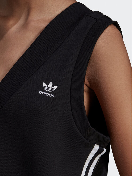 adidas adidas Úpletové šaty adicolor Classics HM2134 Čierna Relaxed Fit
