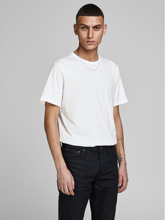 Jack&Jones Jack&Jones Komplekt kahest t-särgist Basic Crew Neck 12133913 Valge Regular Fit