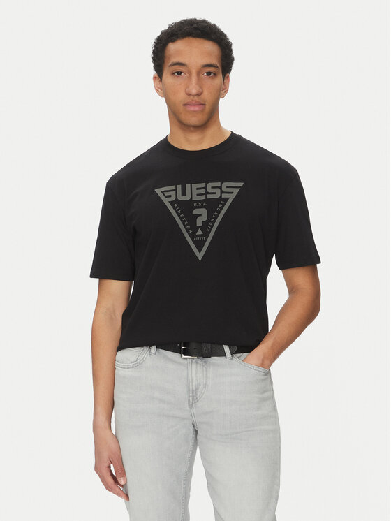 Guess Męski T-Shirt, rozmiar XS, Czarny, Z4BI02 I3Z14