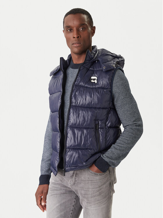 KARL LAGERFELD KARL LAGERFELD Prsluk 505023 554590 Tamnoplava Regular Fit