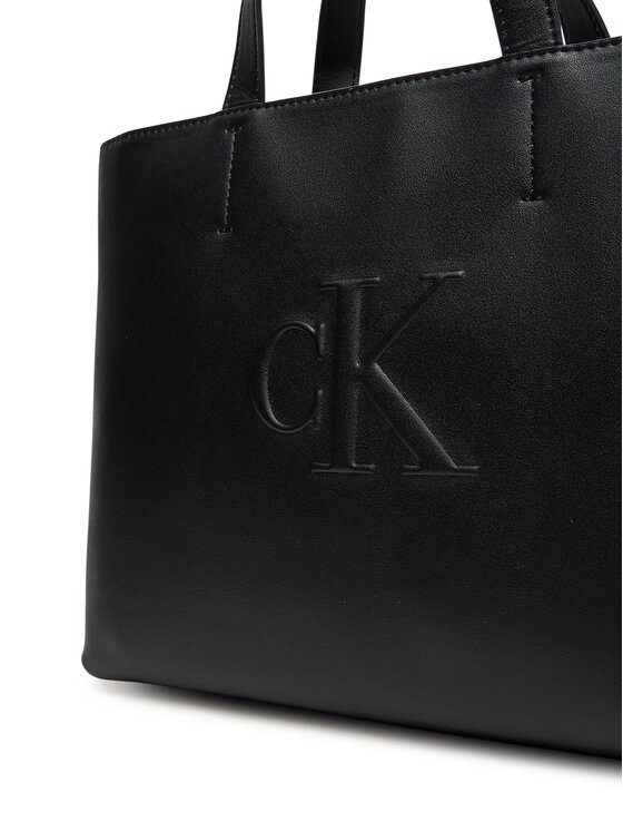 Calvin Klein Jeans Calvin Klein Jeans Ročna torba Sculpted Mini Ew Tote LV04K3111G Črna