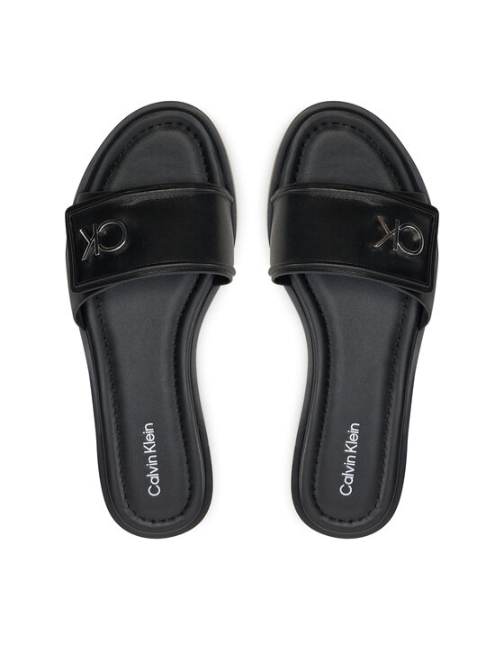 Calvin Klein Calvin Klein Şlapi Flat Slide Relock Lth HW0HW01939 Negru