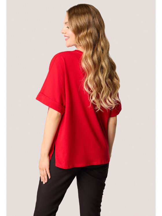 QUIOSQUE QUIOSQUE Halenka QUIOSQUE 2UI005601 Červená Regular Fit