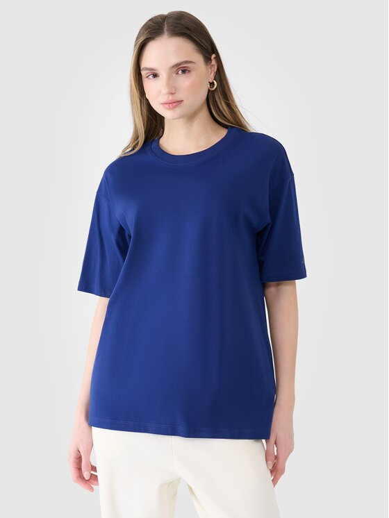 4F 4F T-Shirt 4FRSS25TTSHF2694-31S Μπλε Oversize