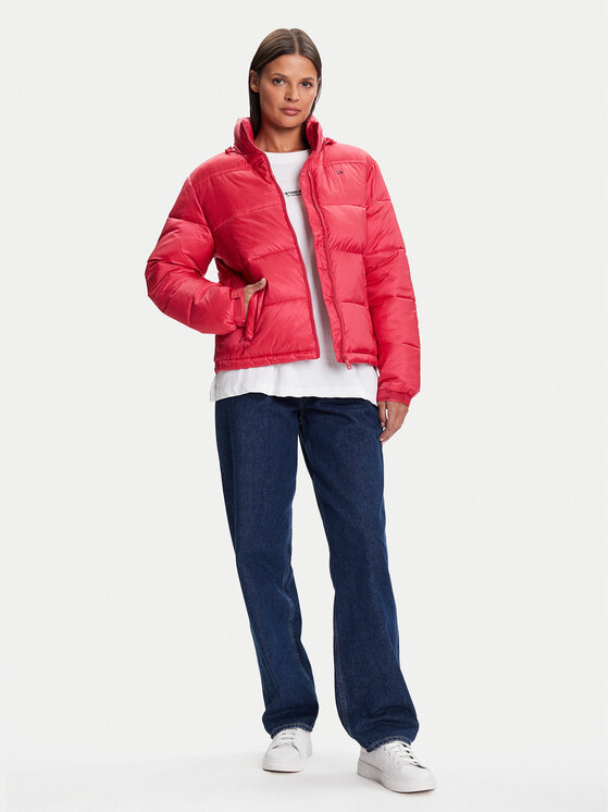 Tommy Jeans Tommy Jeans Zimska jakna DW0DW21619 Crvena Relaxed Fit