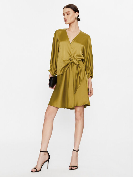 Please Please Cocktail obleka A1UYAYP000 Zelena Regular Fit