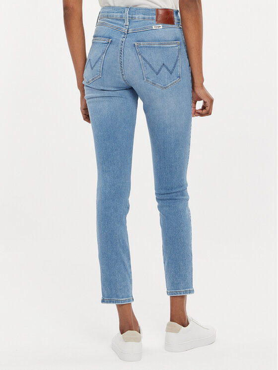 Wrangler Wrangler Jeansy 112342896 Niebieski Skinny Fit