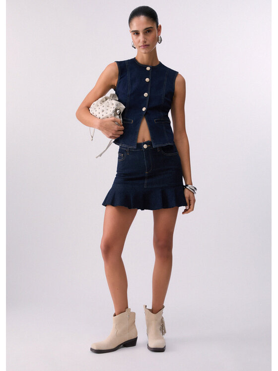 Liu Jo Liu Jo Gonna di jeans UA6105D492577000 Celeste Regular Fit