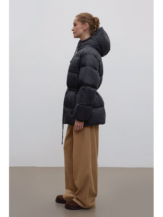 Estro Estro Μπουφάν γυναικείο ER00118490 Μαύρο Loose Fit