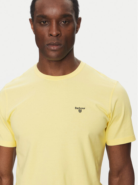 Barbour Barbour Tričko Essential Sports MTS0331YE36 Žltá Tailored Fit