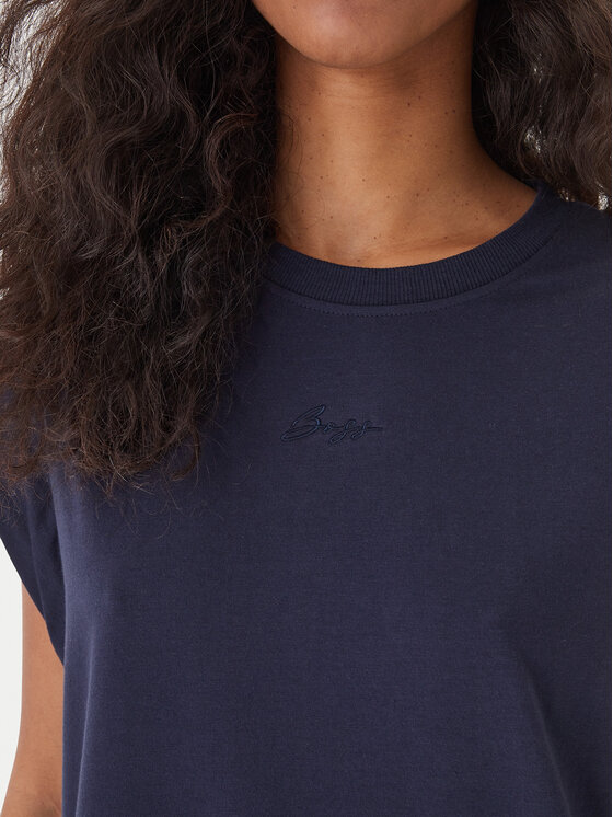 BOSS BOSS Vsakodnevna obleka C_Edress_5 50540442 Mornarsko modra Relaxed Fit