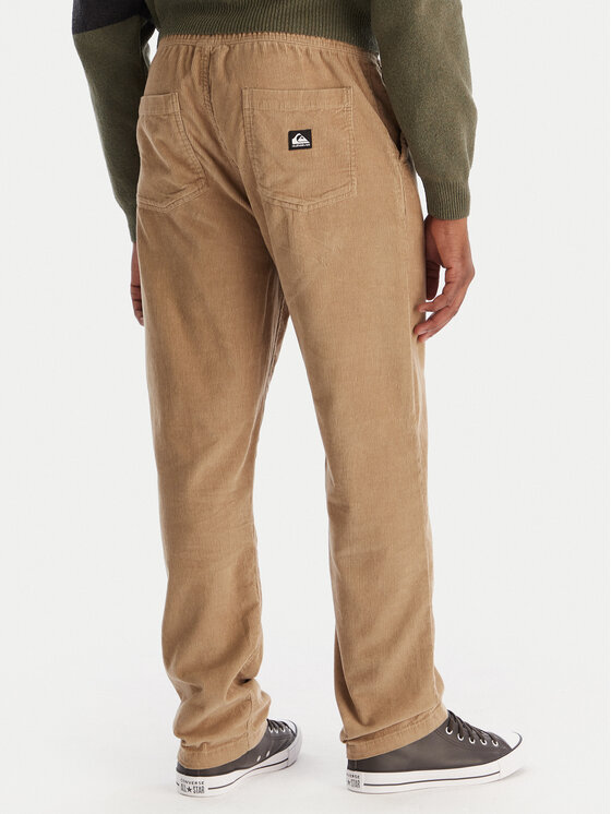 Quiksilver Quiksilver Medžiaginės kelnės Taxer Regular Cord EQYNP03315 Ruda Regular Fit