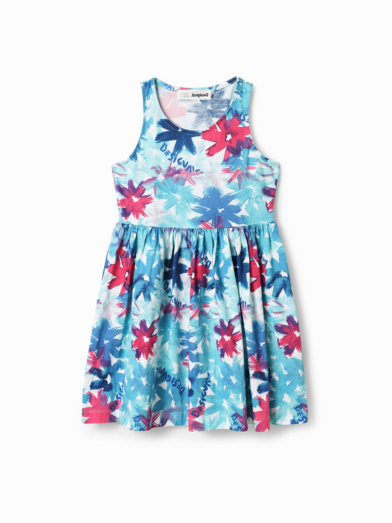 Desigual Desigual Vsakodnevna obleka 23SGVK02 Modra Regular Fit