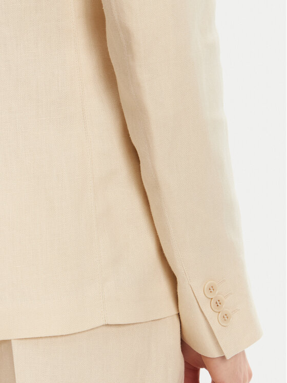 Weekend Max Mara Weekend Max Mara Sakko Nalut 2515041012 Écru Regular Fit
