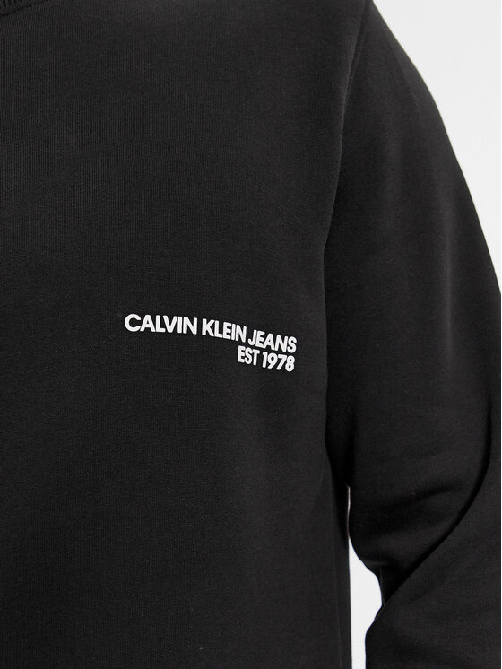 Calvin Klein Jeans Calvin Klein Jeans Μπλούζα Spray J30J324625 Μαύρο Regular Fit