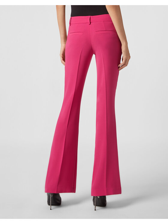 PHILIPP PLEIN PHILIPP PLEIN Pantaloni di tessuto 21875 Rosa Flare Fit