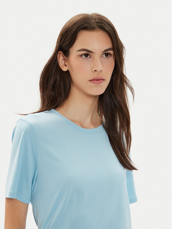 Pieces Pieces Majica Anora 17148789 Modra Regular Fit