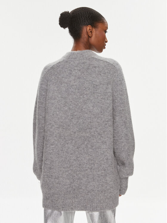 ROTATE Pullover Knit Oversize Logo Jumper 1120921249 Grau Oversize 