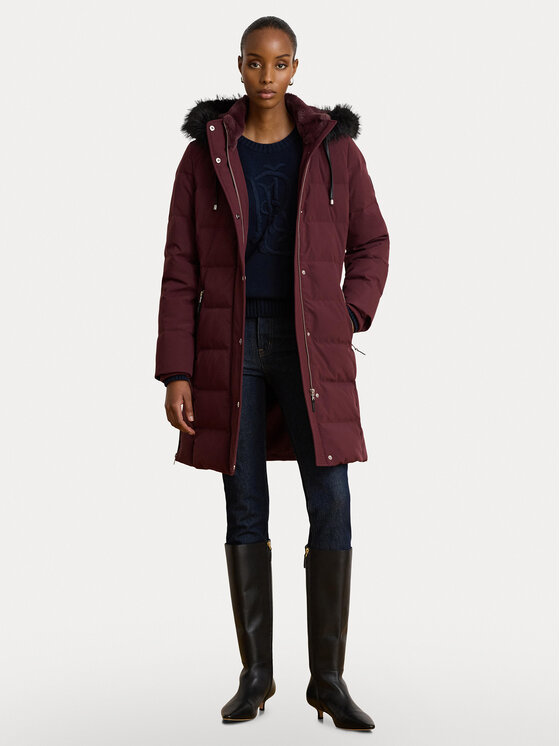LAUREN RALPH LAUREN LAUREN RALPH LAUREN Пухено яке 297957509009 Бордо Regular Fit
