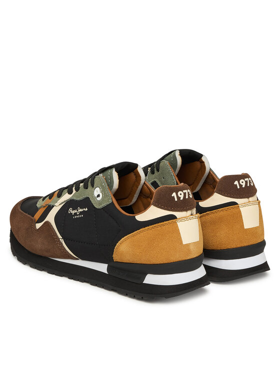 Pepe Jeans Pepe Jeans Sneakersy Brit Prints M PMS400002 Hnedá