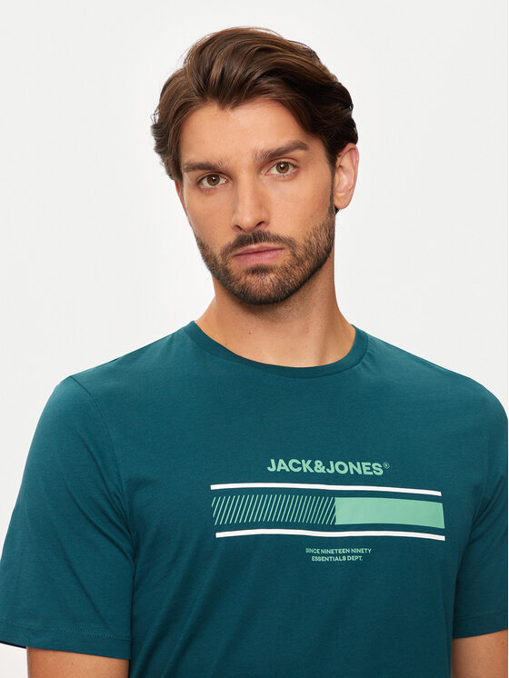 Jack & Jones Jack & Jones T-Shirt South 12256784 Zielony Standard Fit