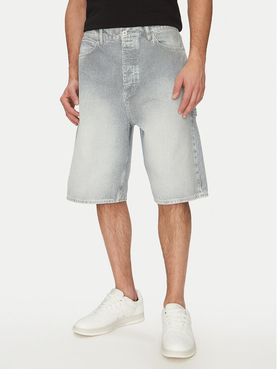 HUGO HUGO Pantaloni scurți de blugi 50534609 Albastru celest Regular Fit