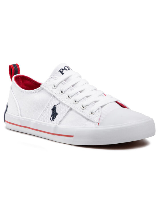 Polo Ralph Lauren Sneakers aus Stoff Davy RF102996 Weiß • Modivo.de
