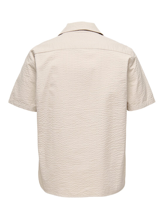 Only & Sons Only & Sons Košeľa Eye Resort 22030342 Béžová Relaxed Fit