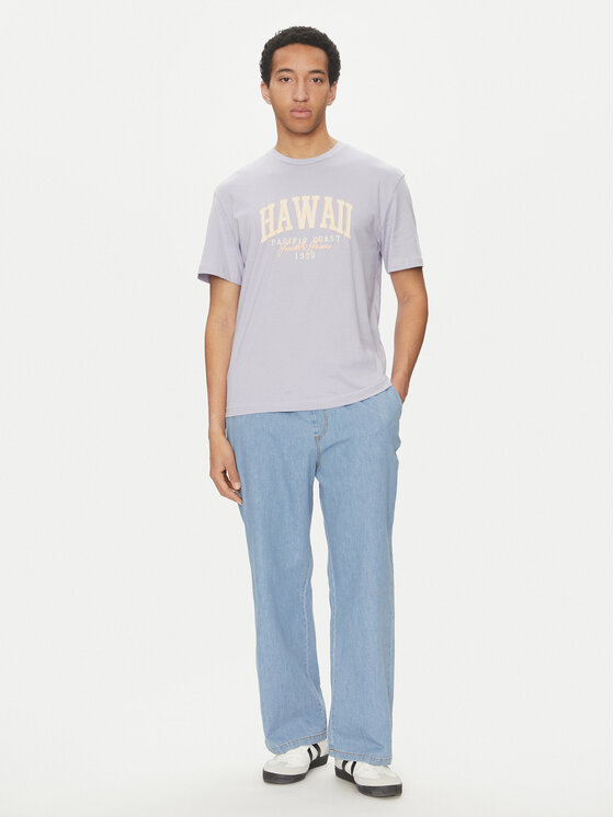 Jack&Jones Jack&Jones T-shirt Detroit 12268441 Ljubičasta Relaxed Fit