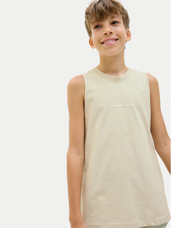 Jack&Jones Junior Jack&Jones Junior Tank top marškinėliai Vesterbro 12253957 Geltona Loose Fit
