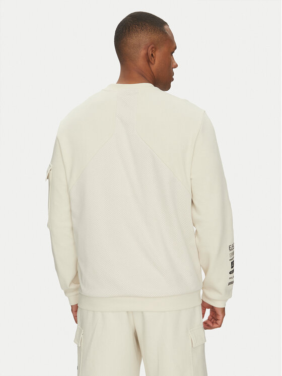 EA7 Emporio Armani EA7 Emporio Armani Суитшърт 7M000324 AF12660 U1112 Екрю Regular Fit